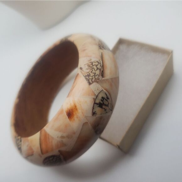 Cherry blossom well made bracelet bangle B1039‎ - Picture 2 of 2